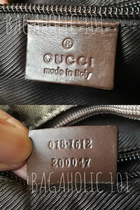 gucci authentic serial number check|how to tell if Gucci bag is real.